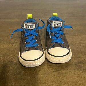Converse Kids' Black and Blue High-Tops